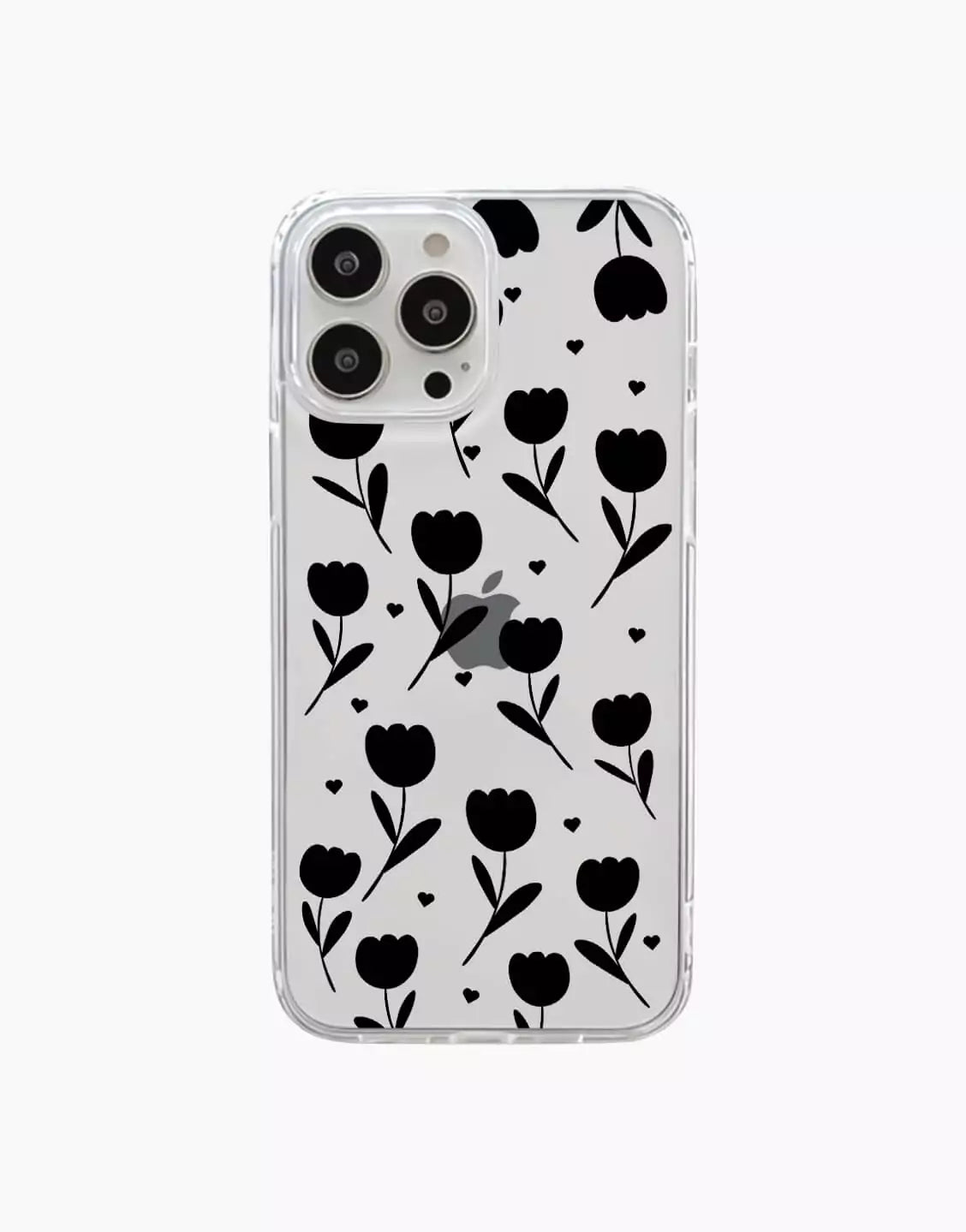 Aesthetic Black Tulips iPhone Case - URBANLUSA
