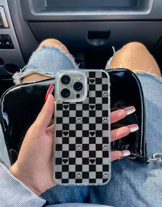 Cute Indie Black Heart iPhone Case - URBANLUSA