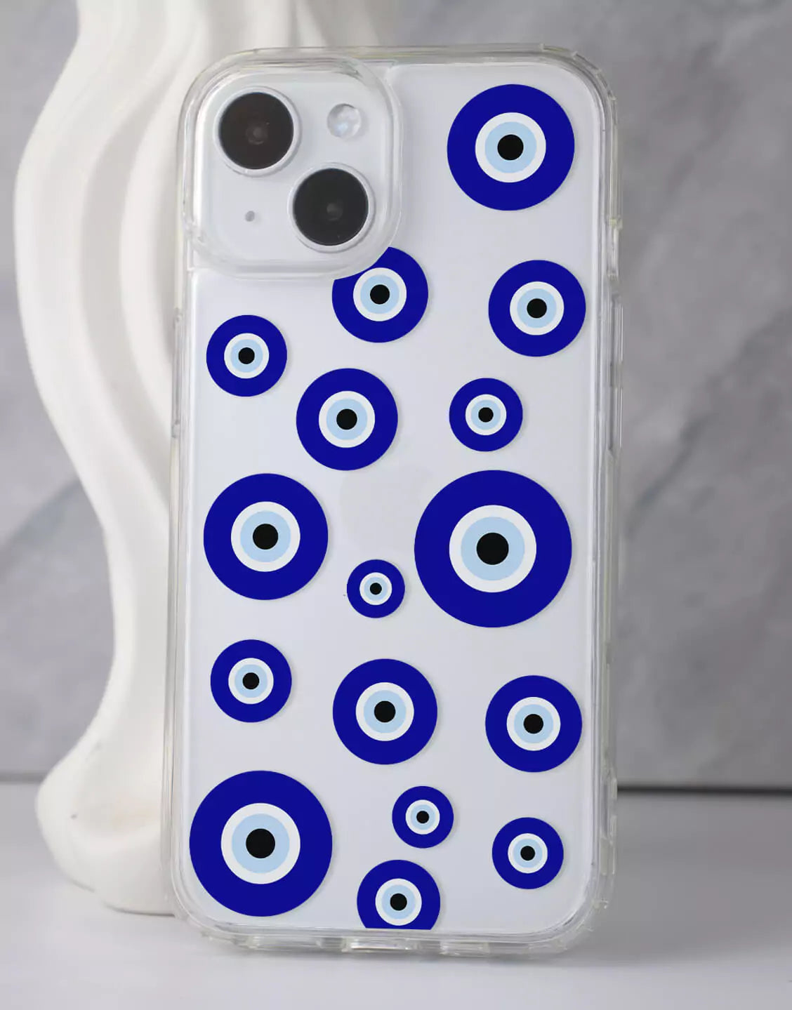 Evil Blue Eyes Pattern iPhone Case - URBANLUSA