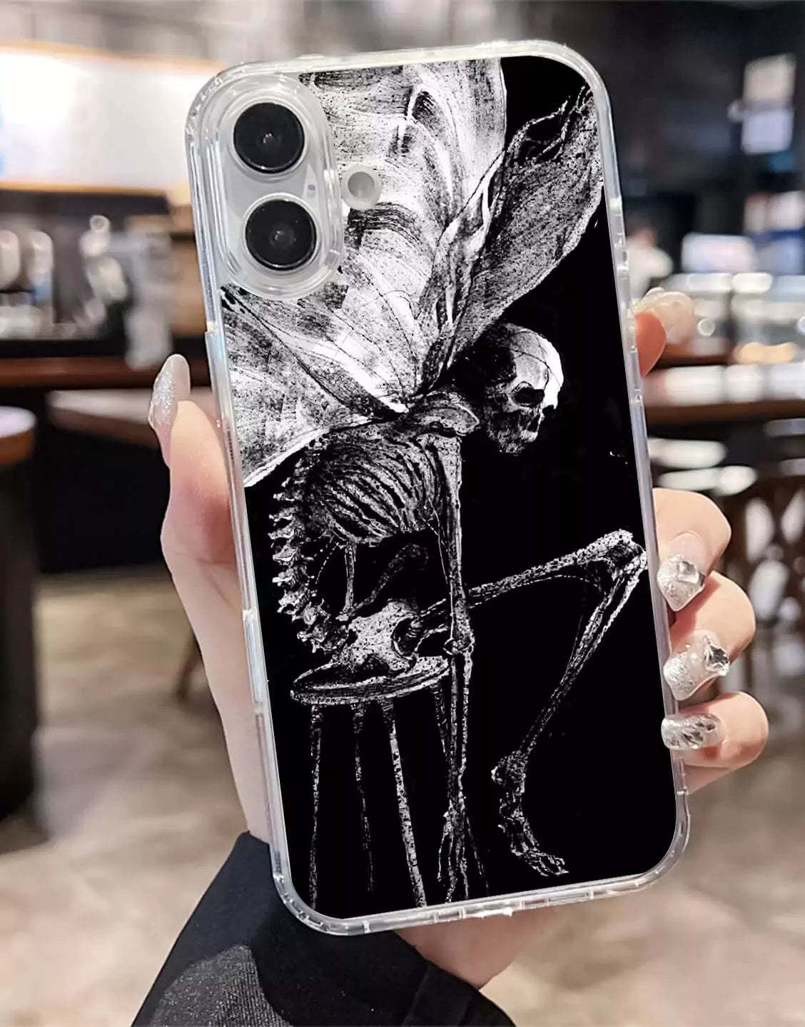 Gothic Fairy Skull iPhone Case - URBANLUSA