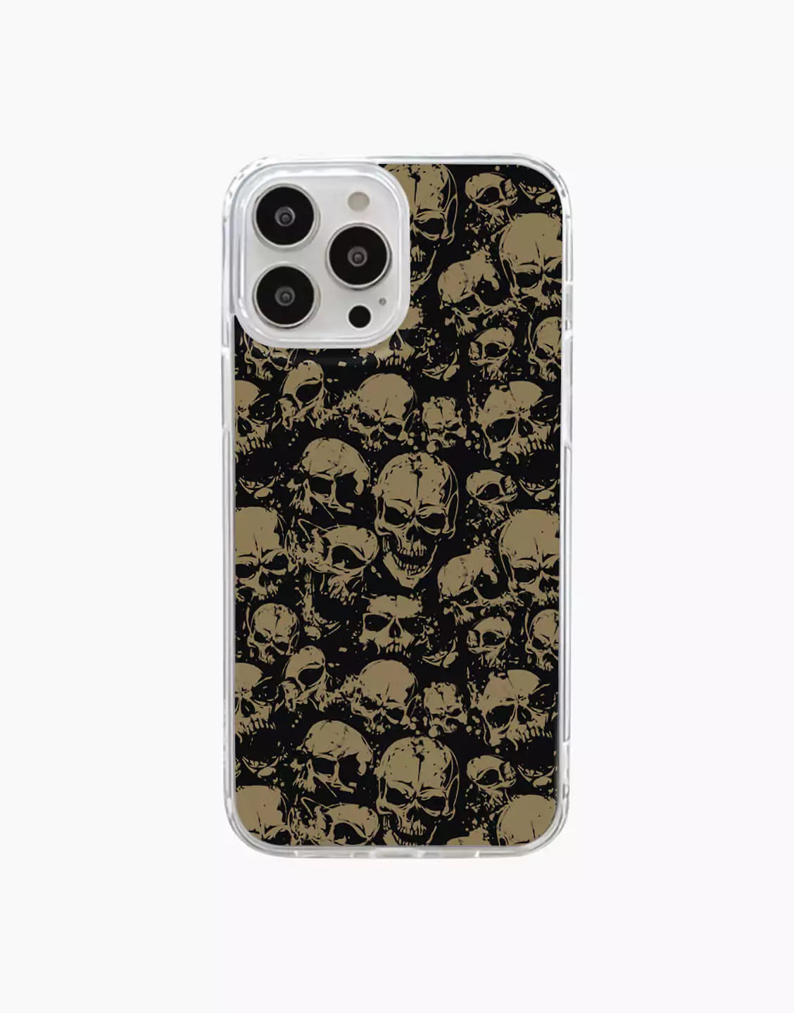 Grunge Gothic Skull Aesthetic iPhone Case - URBANLUSA