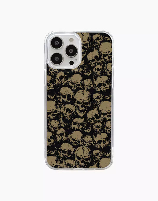 Grunge Gothic Skull Aesthetic iPhone Case - URBANLUSA