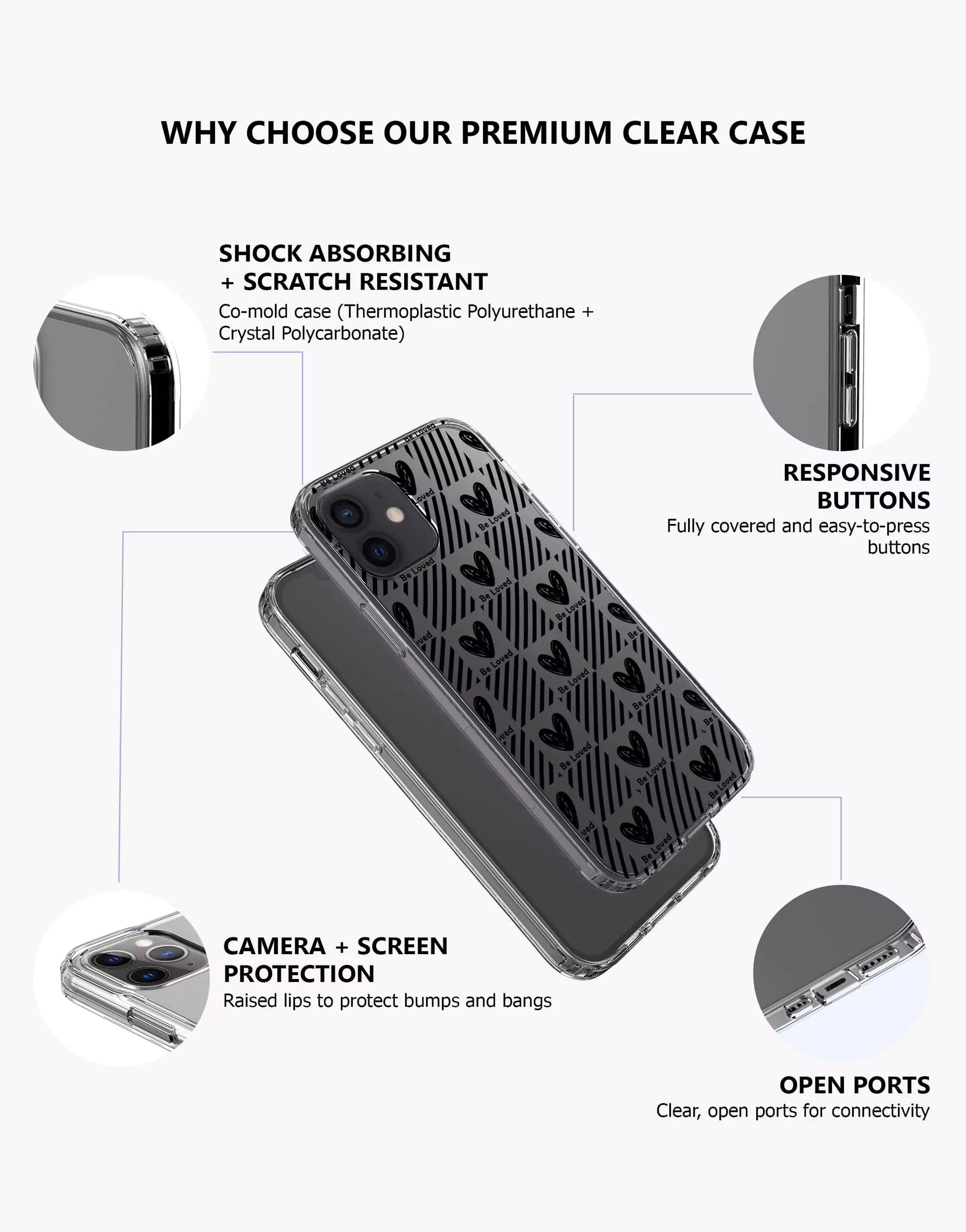 Y2K Checkerboard iPhone Case - URBANLUSA