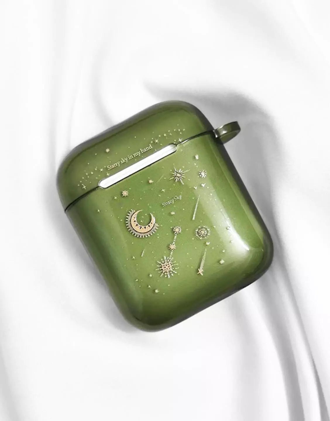 Cute Green Planet Space Starry Sky AirPods Case
