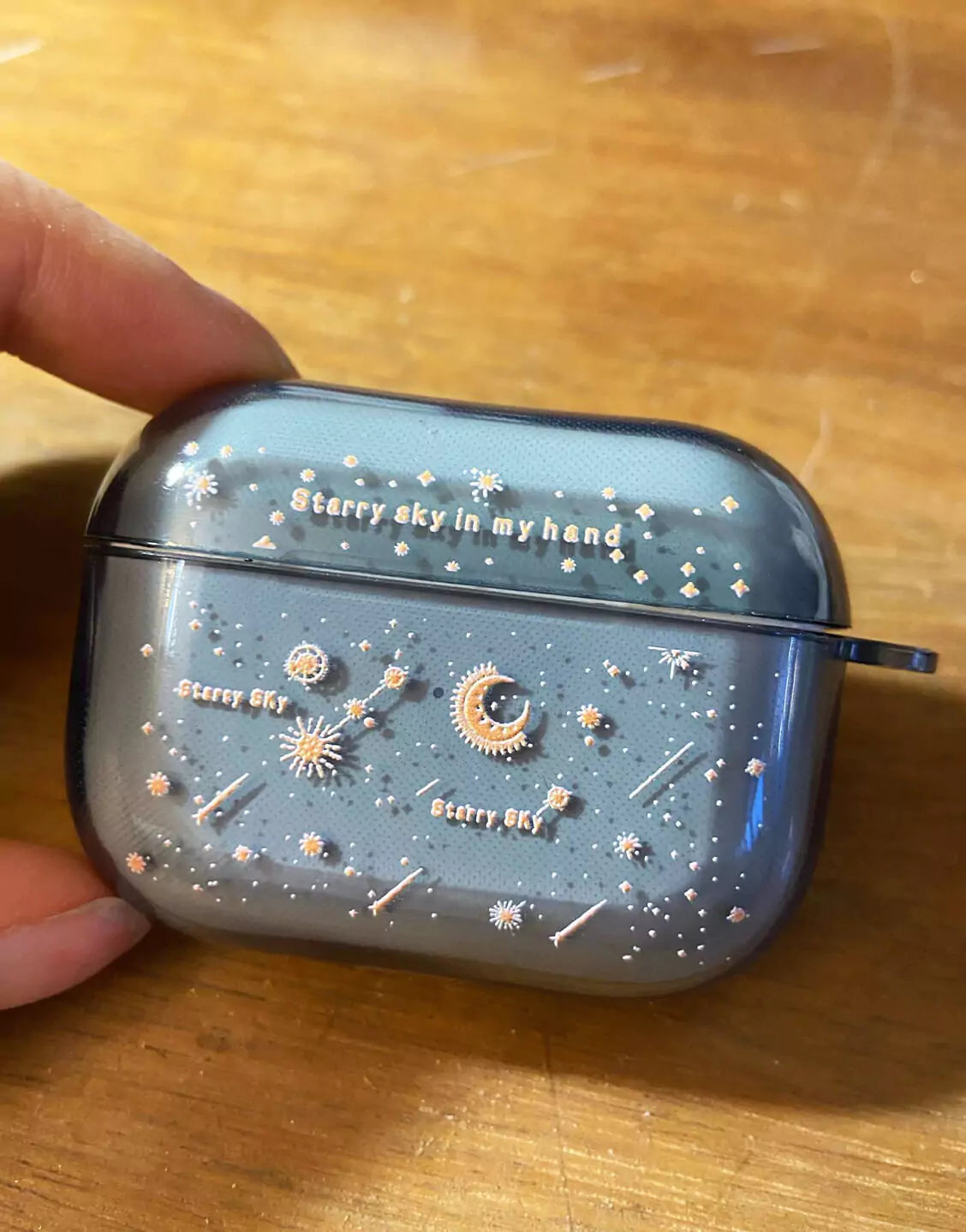 Cute Green Planet Space Starry Sky AirPods Case