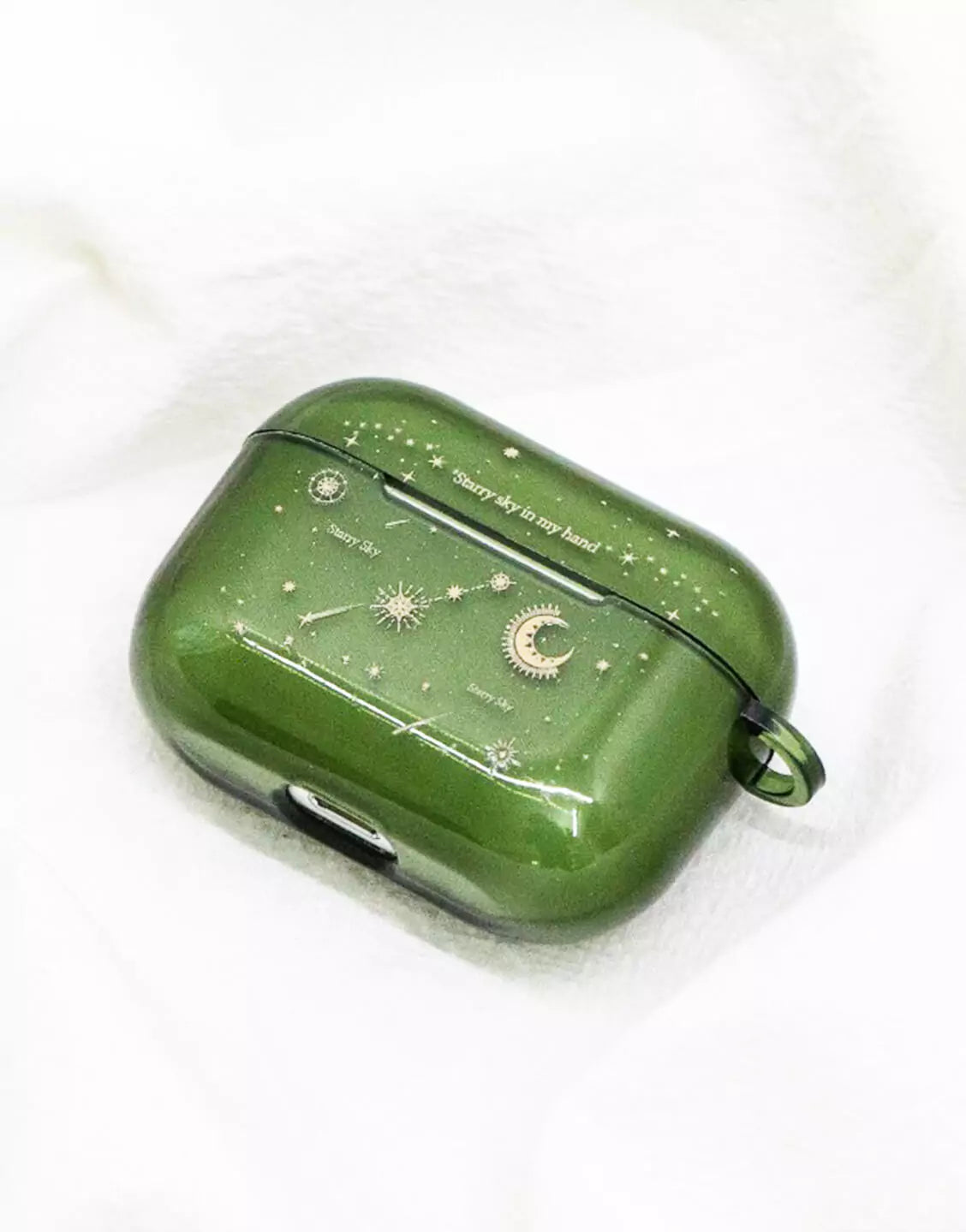 Cute Green Planet Space Starry Sky AirPods Case
