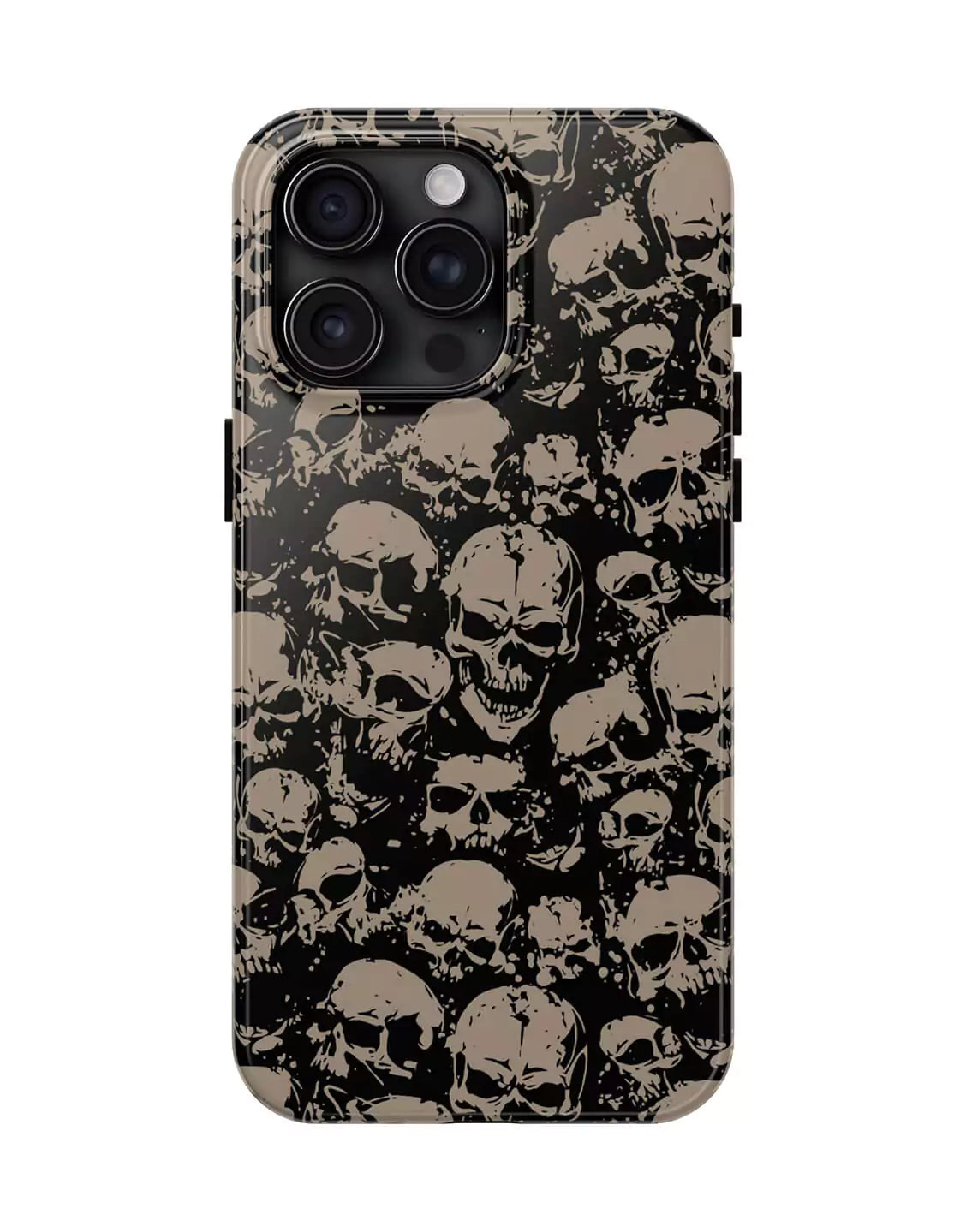 Dark Grunge Skull Aesthetic iPhone Case - URBANLUSA