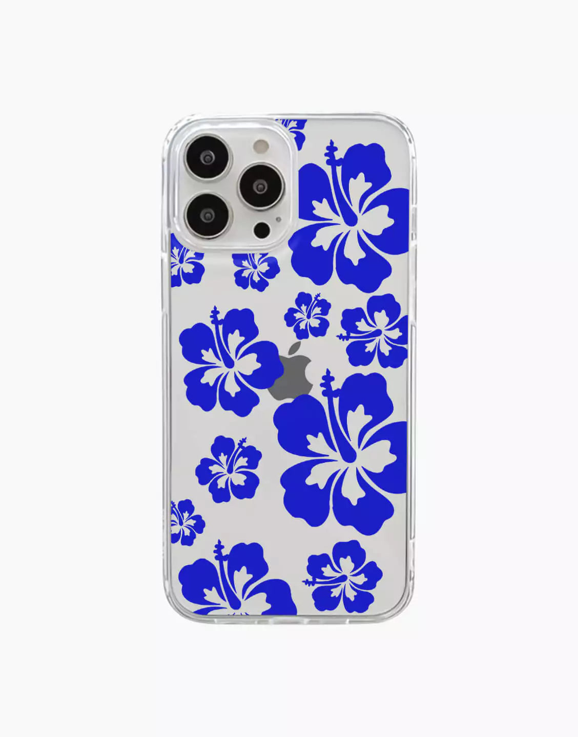 Hawaiian Blue Flowers Print iPhone Case - URBANLUSA