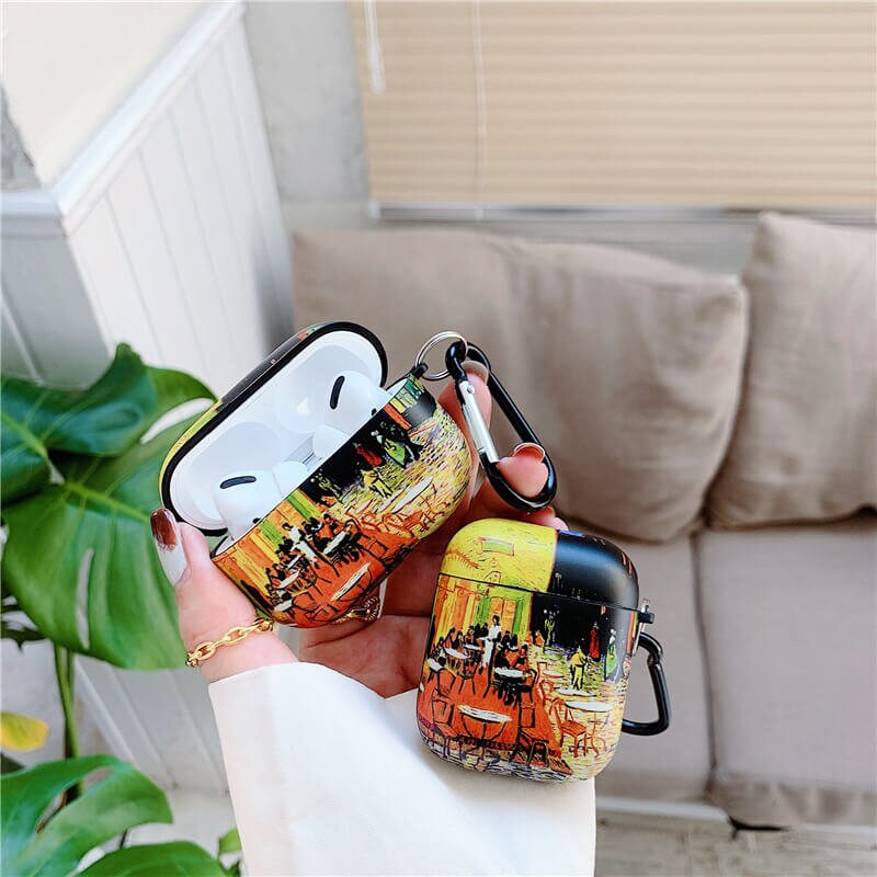Vintage Van Gogh Art Airpods Case, AirPods 3 Case, Cover Case For Apple AirPods1 2, Airpods Pro, AirPods 3, AirPods Pro Case, Airpods Cover