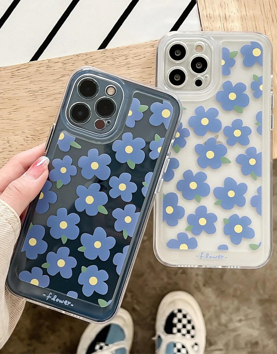 Mini Floral Aesthetic Clear iPhone Case - URBANLUSA