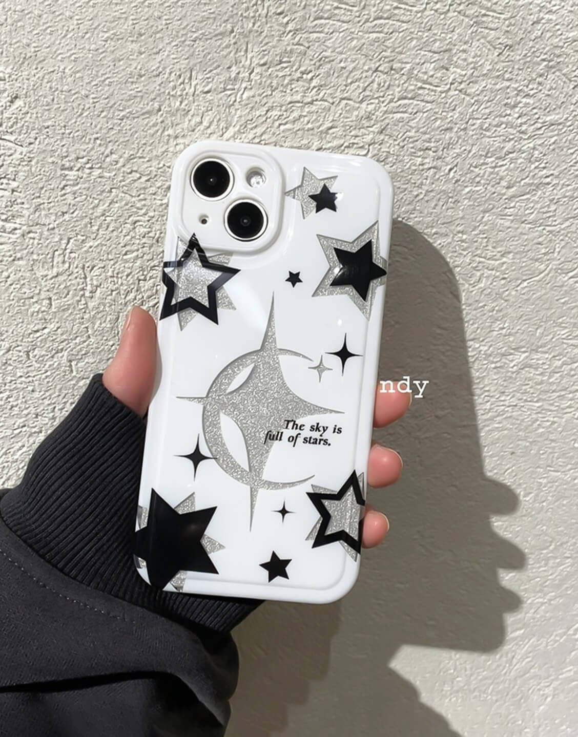 Y2k Aesthetic Glitter Star iPhone Case - URBANLUSA