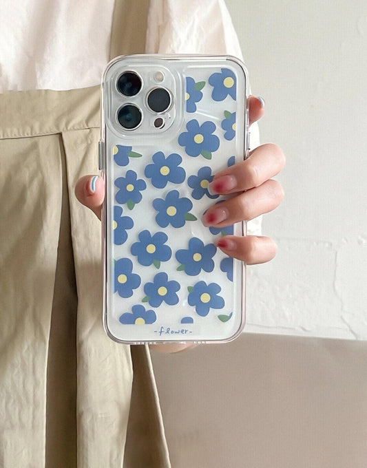 Mini Floral Aesthetic Clear iPhone Case - URBANLUSA