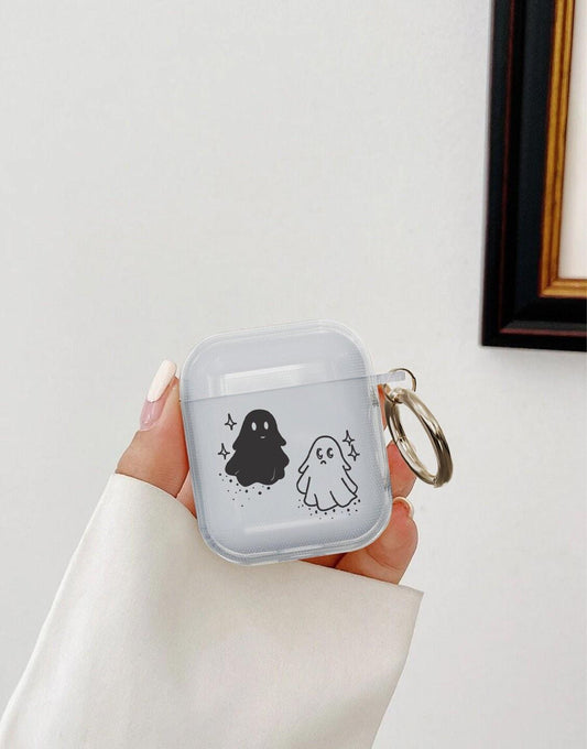 Funny Cute Halloween Ghost AirPods Case - URBANLUSA