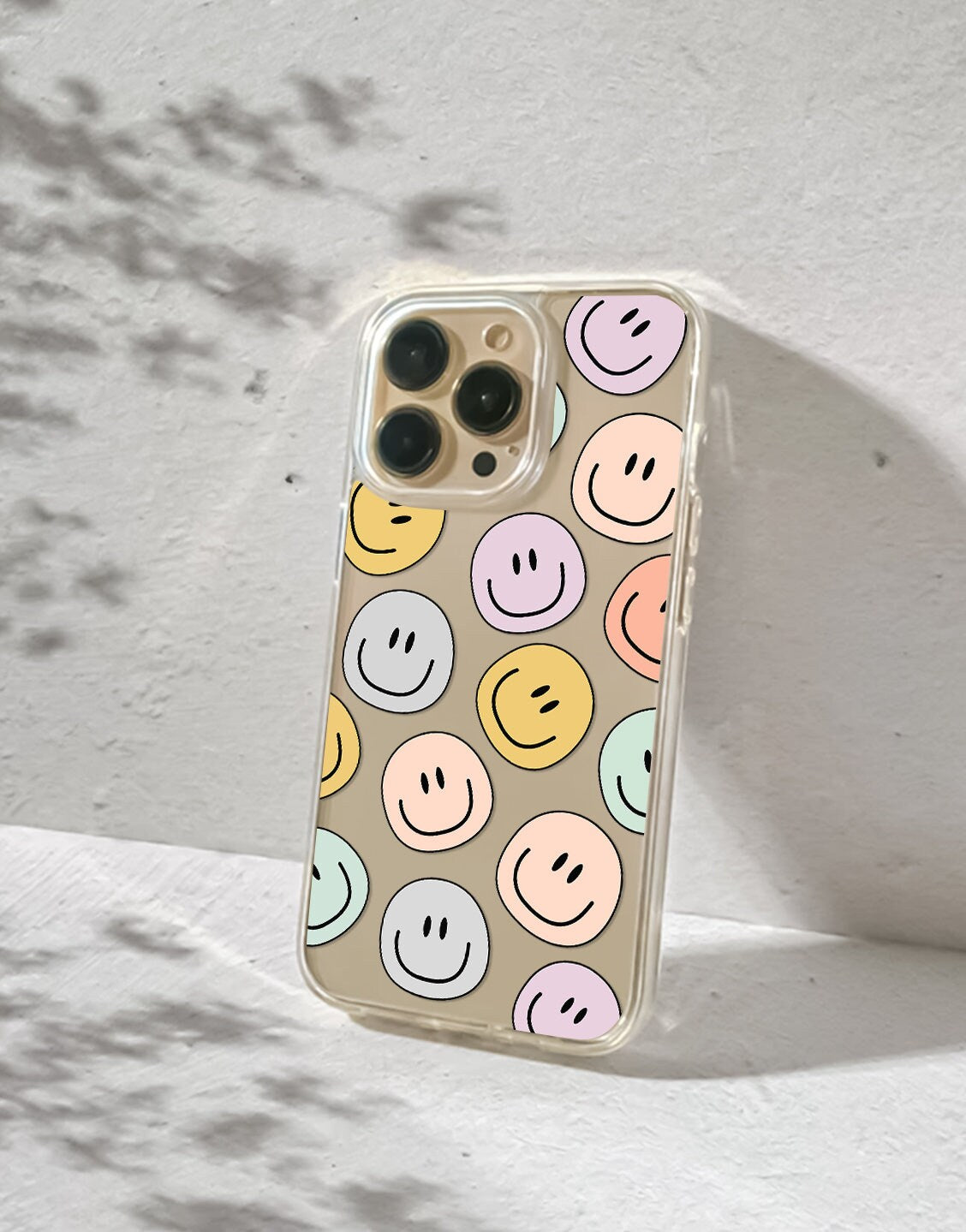 Aesthetic Smiley Face Case for iPhone 14 13 12 11 Pro Max Cute Smiley Phone Case For Samsung Galaxy S23 S22 Ultra S21 S20 FE S20 S21 Plus