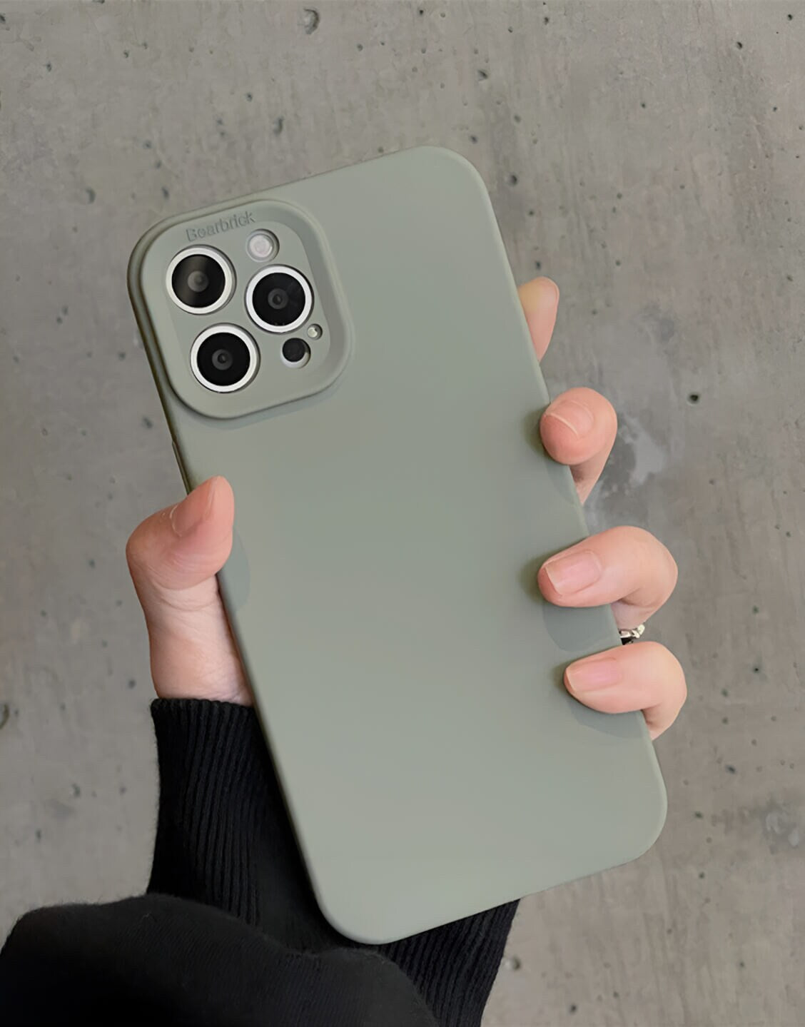 Aesthetic Minimal Dark Green iPhone Case - URBANLUSA