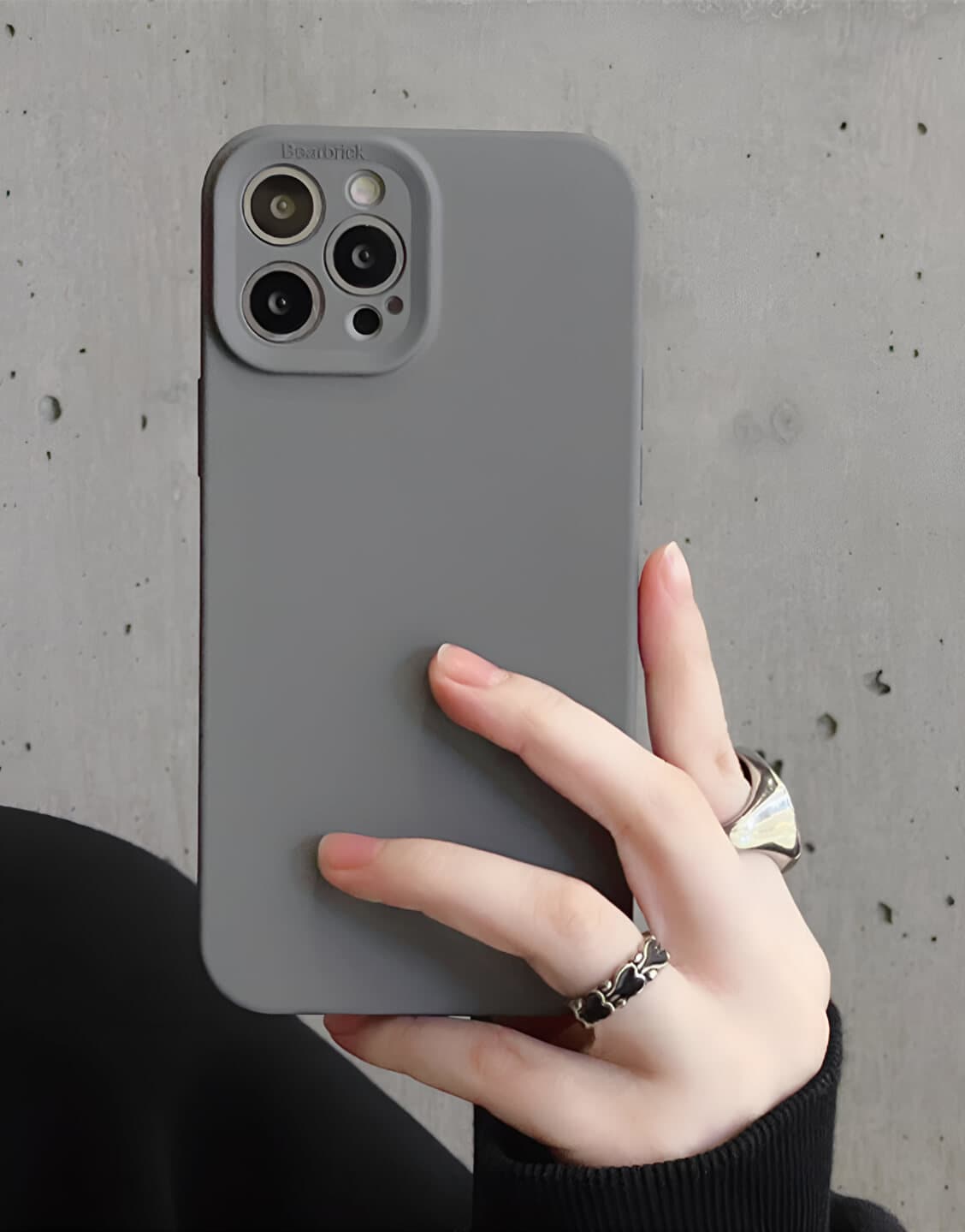Aesthetic Minimal Dark Green iPhone Case - URBANLUSA