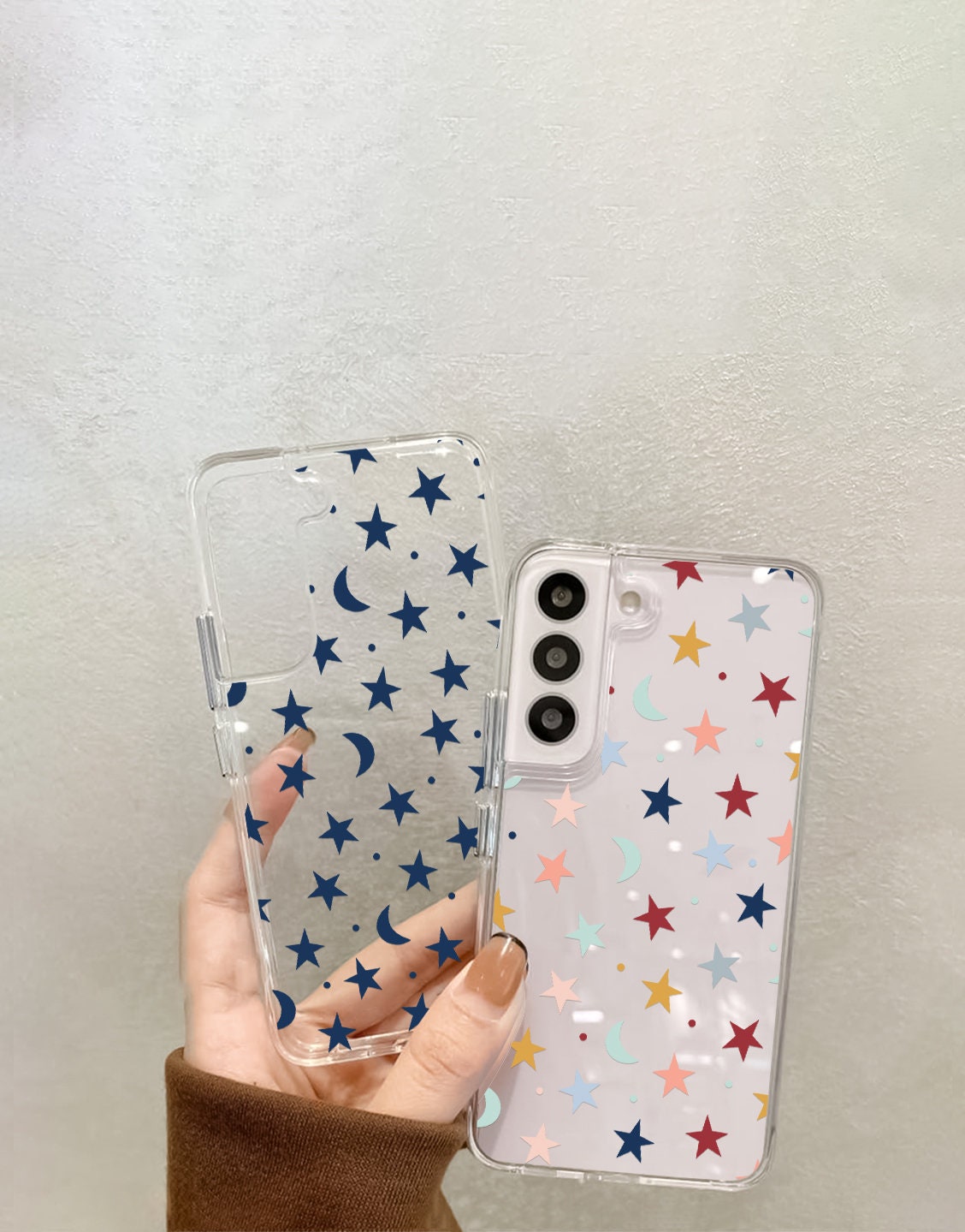 Cute Moon and Stars Phone Case iPhone / Samsung - URBANLUSA