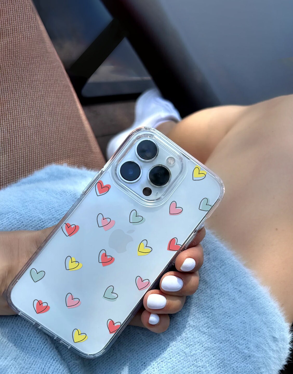 Kawaii Pastel Heart Phone Case iPhone / Samsung - URBANLUSA