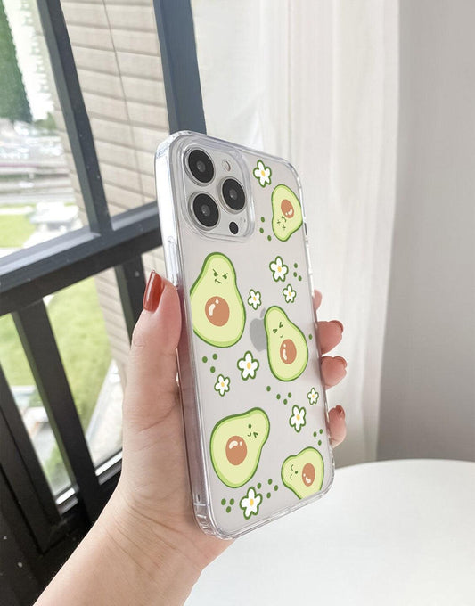 Cute Avocado kawaii iPhone Case - URBANLUSA