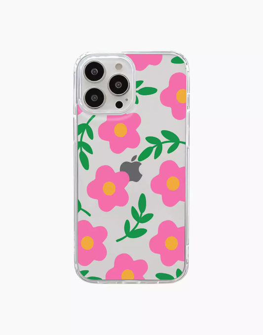 Kawaii Flowers Aesthetic iPhone Case - URBANLUSA
