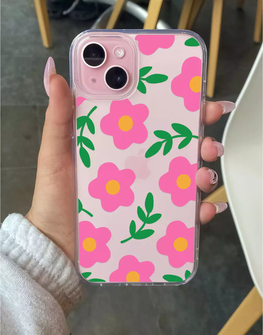 Kawaii Flowers Aesthetic iPhone Case - URBANLUSA