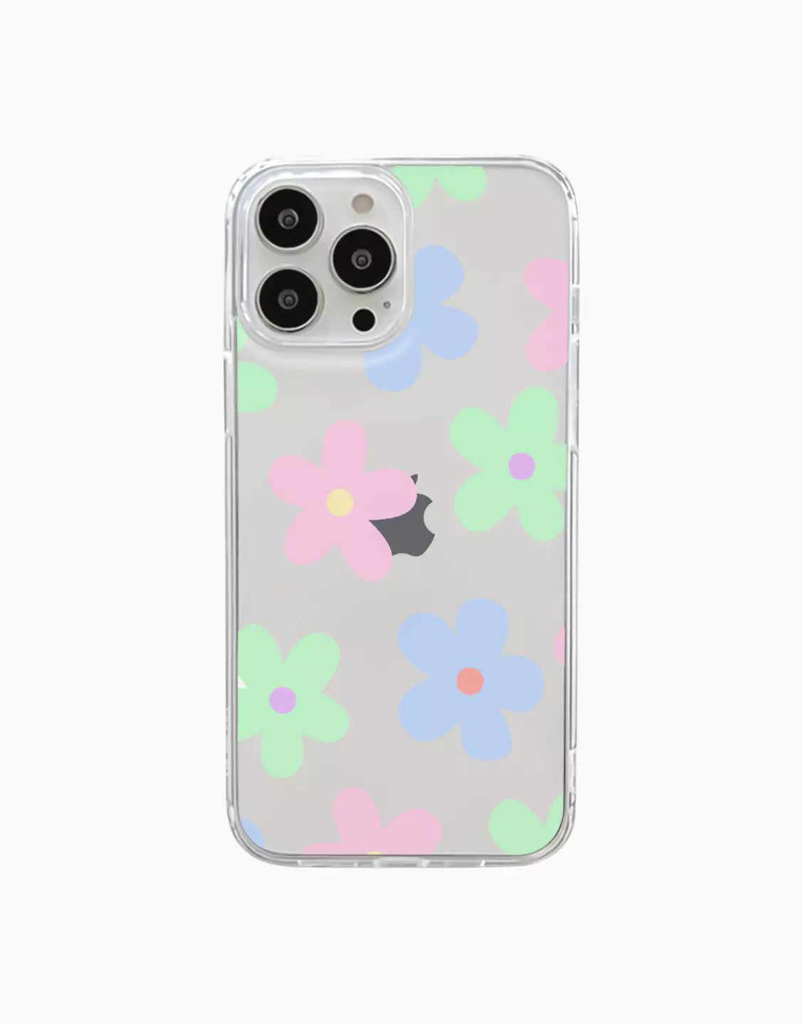 Coque de téléphone esthétique pastel à fleurs kawaii pour iPhone / Samsung