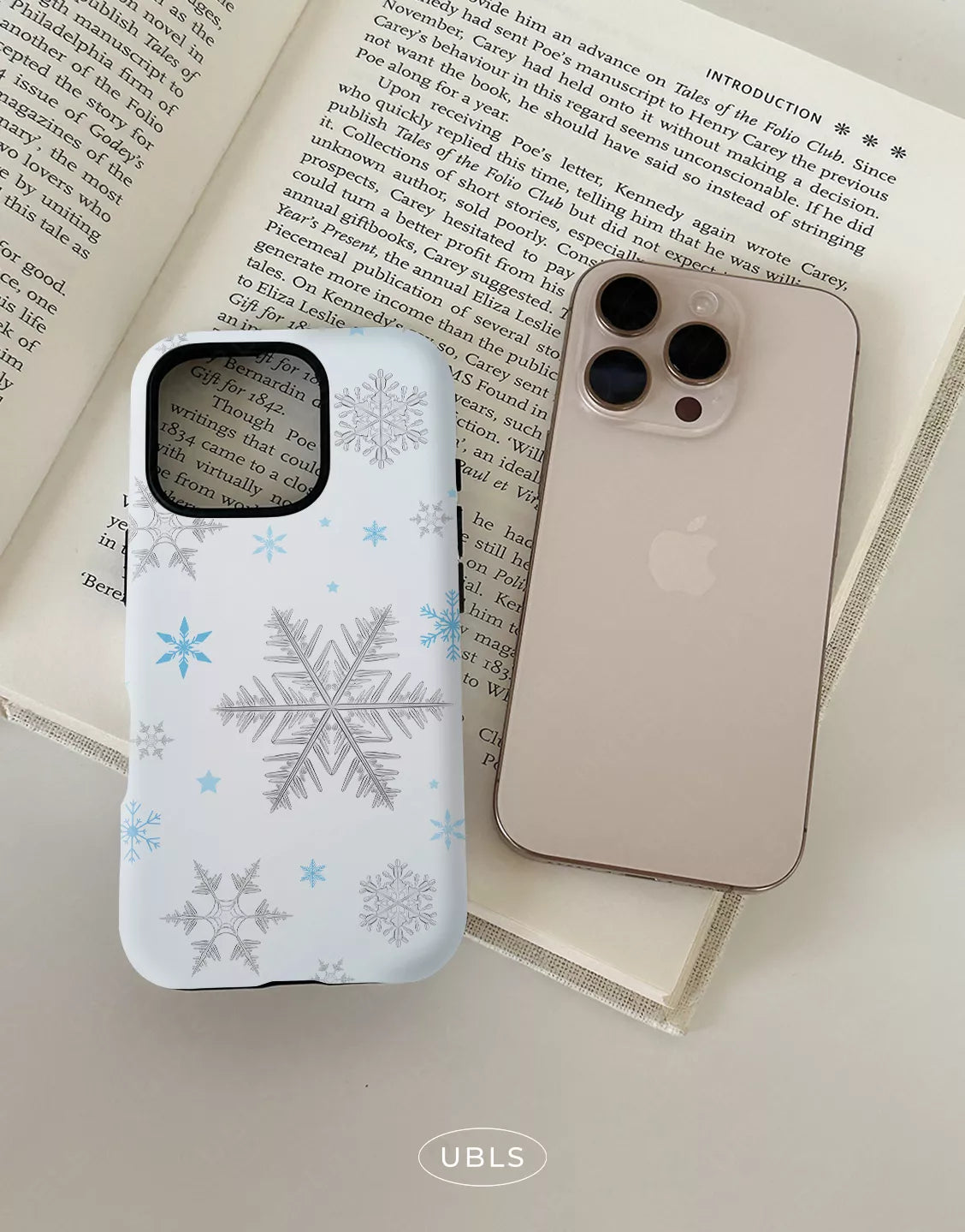 Aesthetic Winter Snowflakes iPhone Case