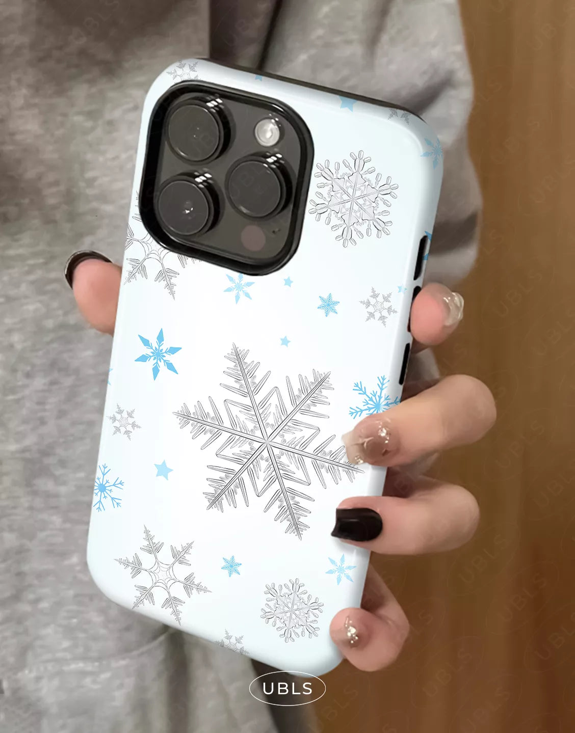 Aesthetic Winter Snowflakes iPhone Case