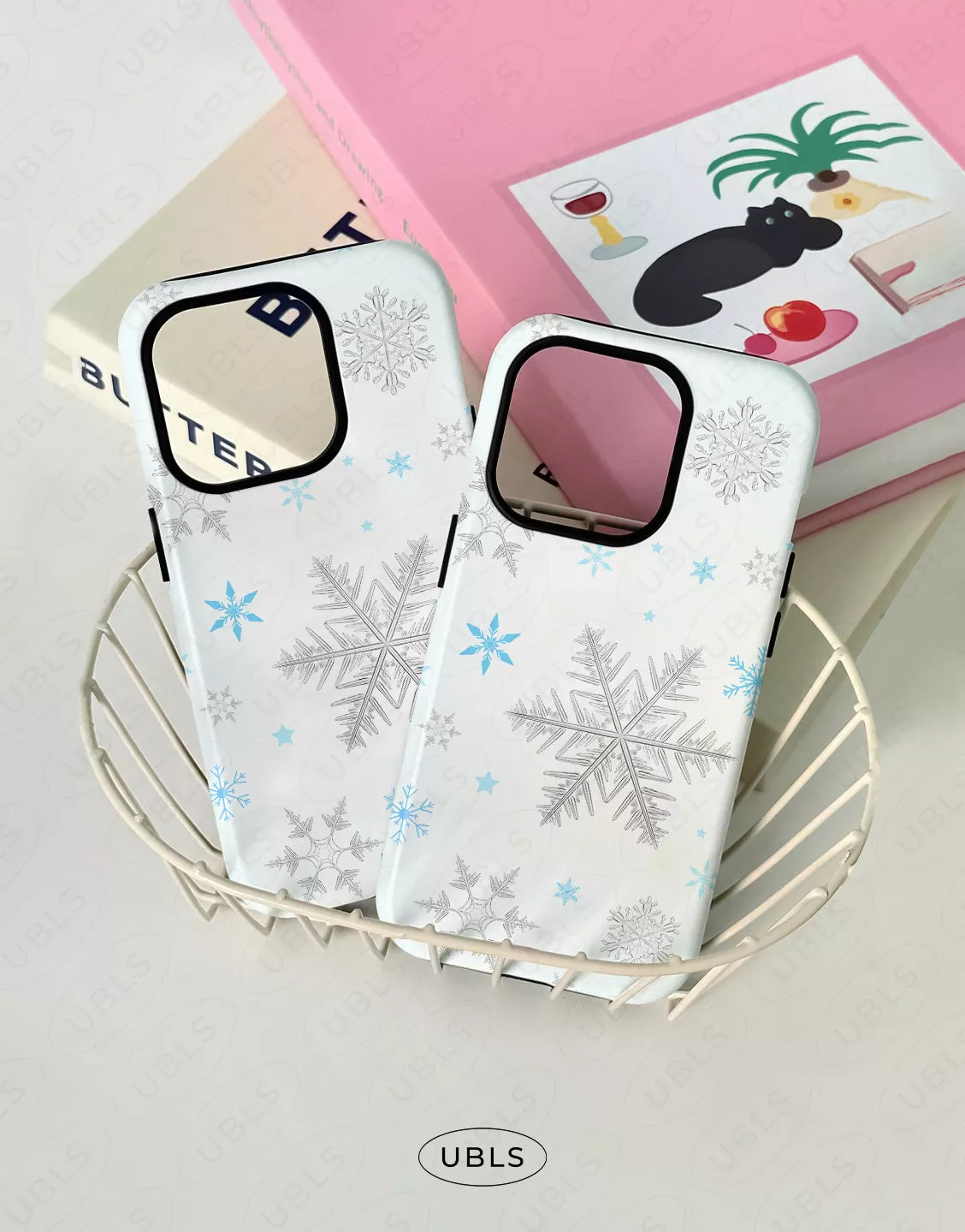 Aesthetic Winter Snowflakes iPhone Case