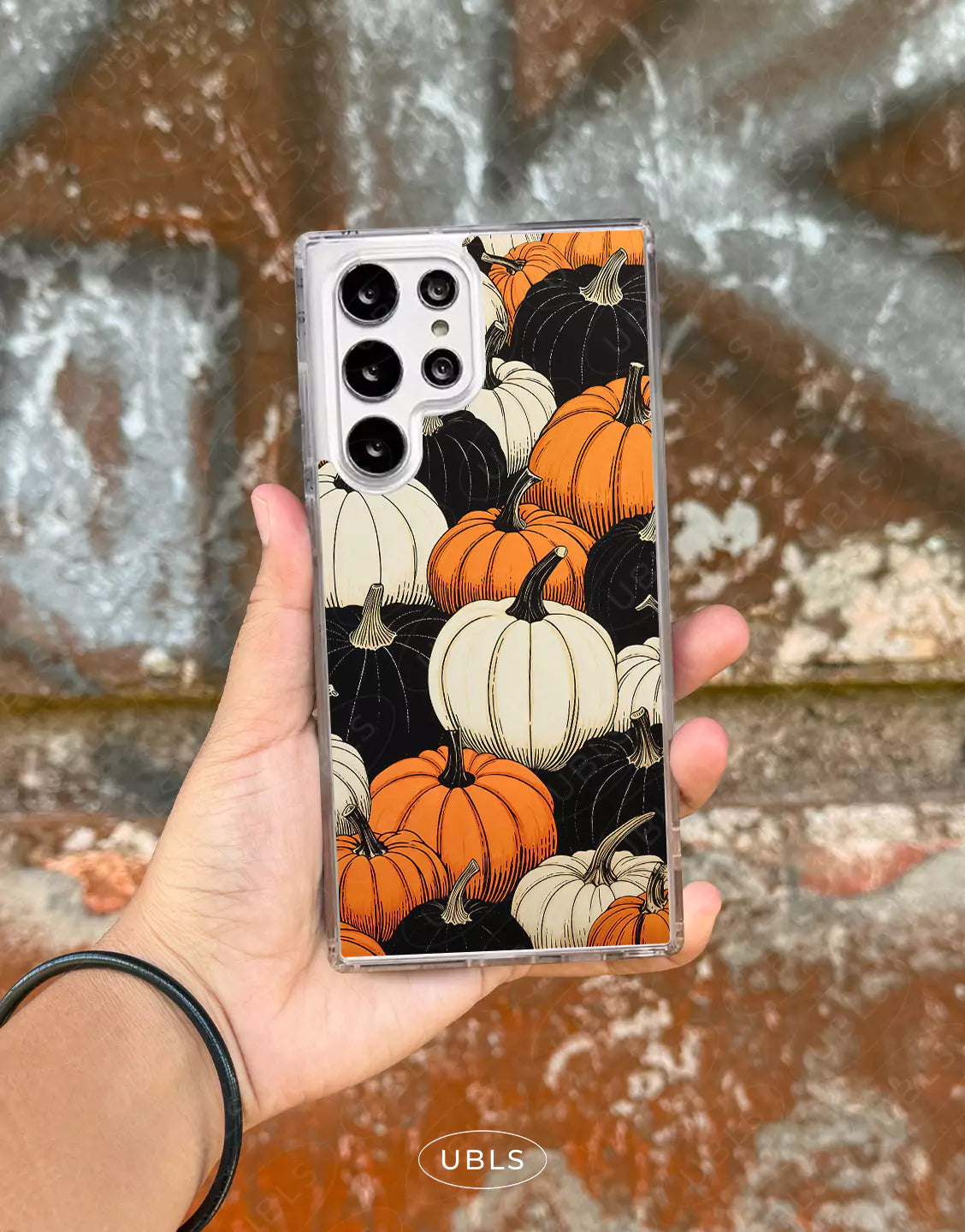 Cozy Autumn Halloween Pumpkin Patch Clear Samsung Case