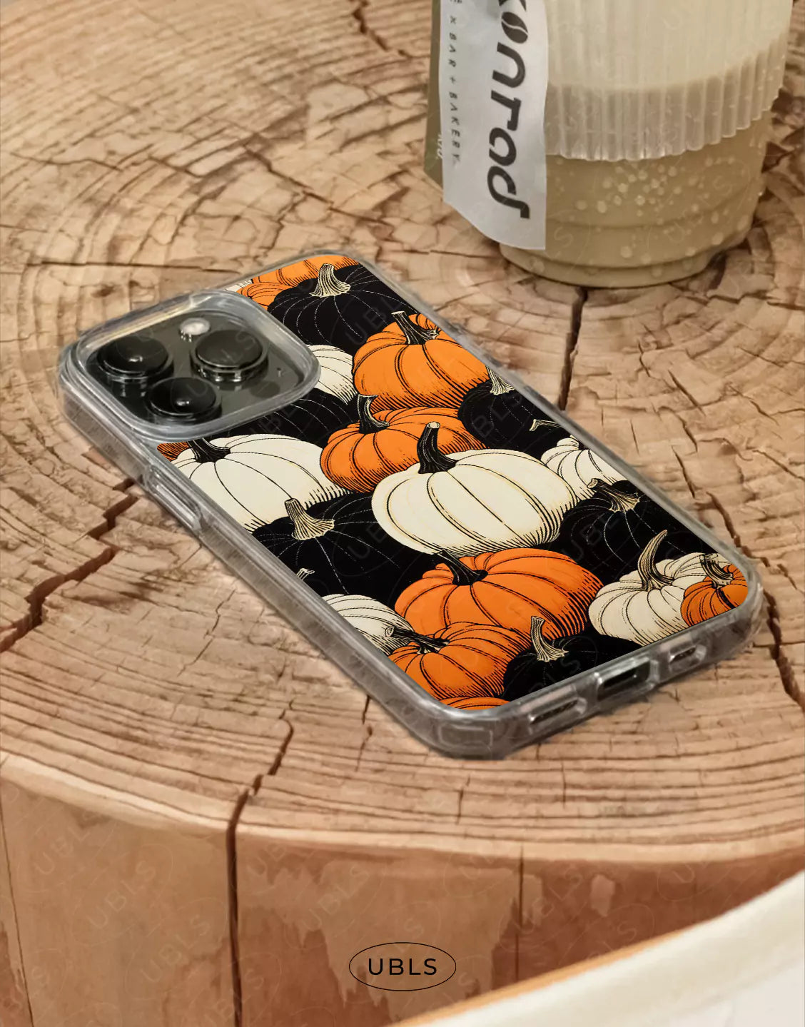 Cozy Autumn Halloween Pumpkin Patch Clear Samsung Case