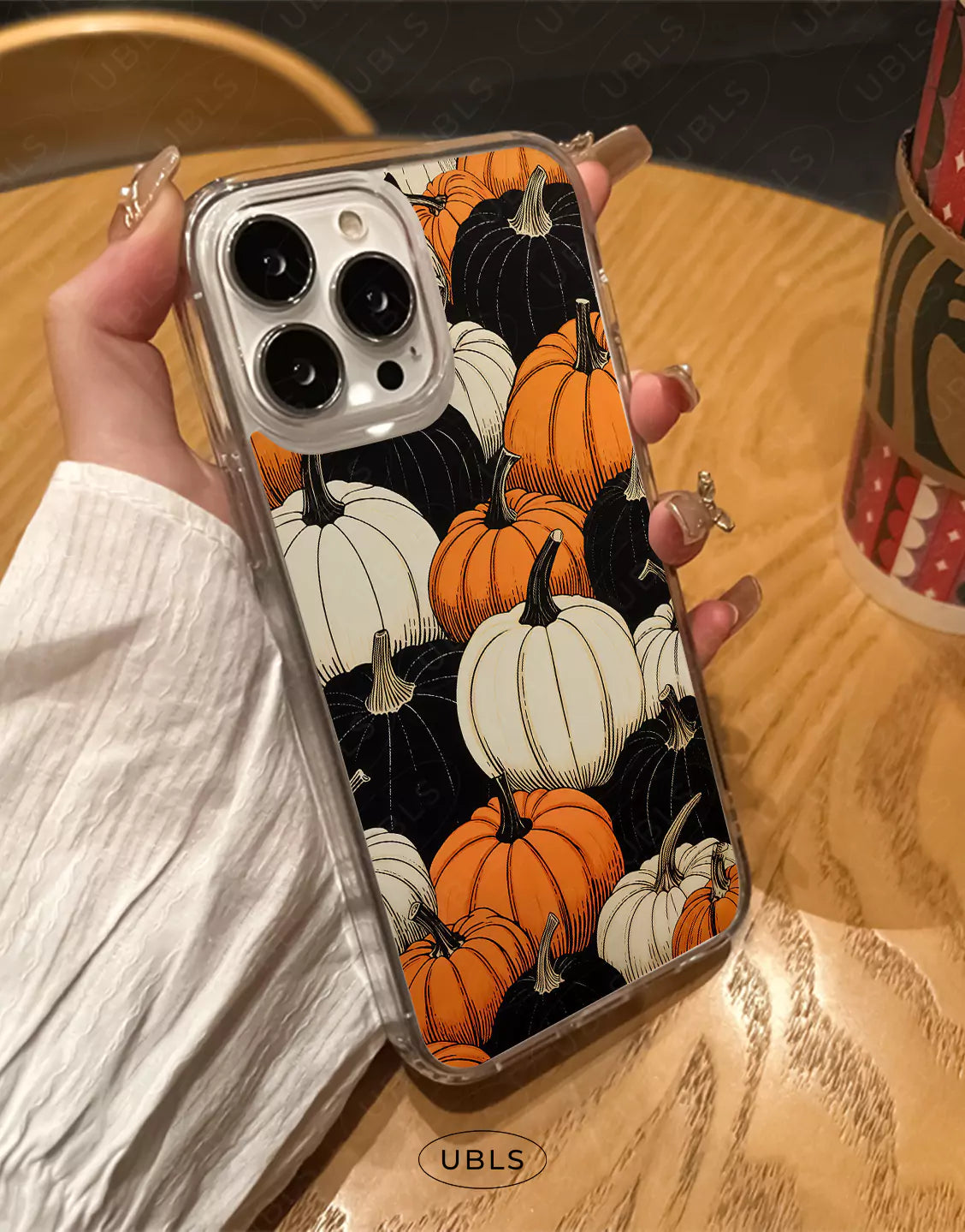 Cozy Autumn Halloween Pumpkin Patch Clear Samsung Case