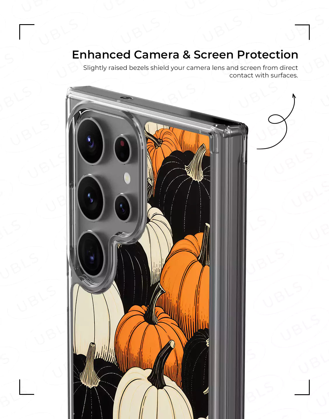 Cozy Autumn Halloween Pumpkin Patch Clear Samsung Case