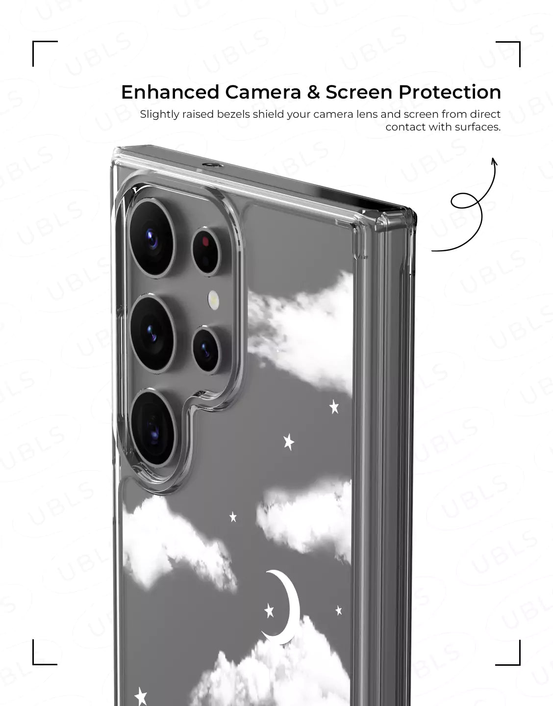 Coque de téléphone à motif de sourire esthétique pour iPhone / Samsung