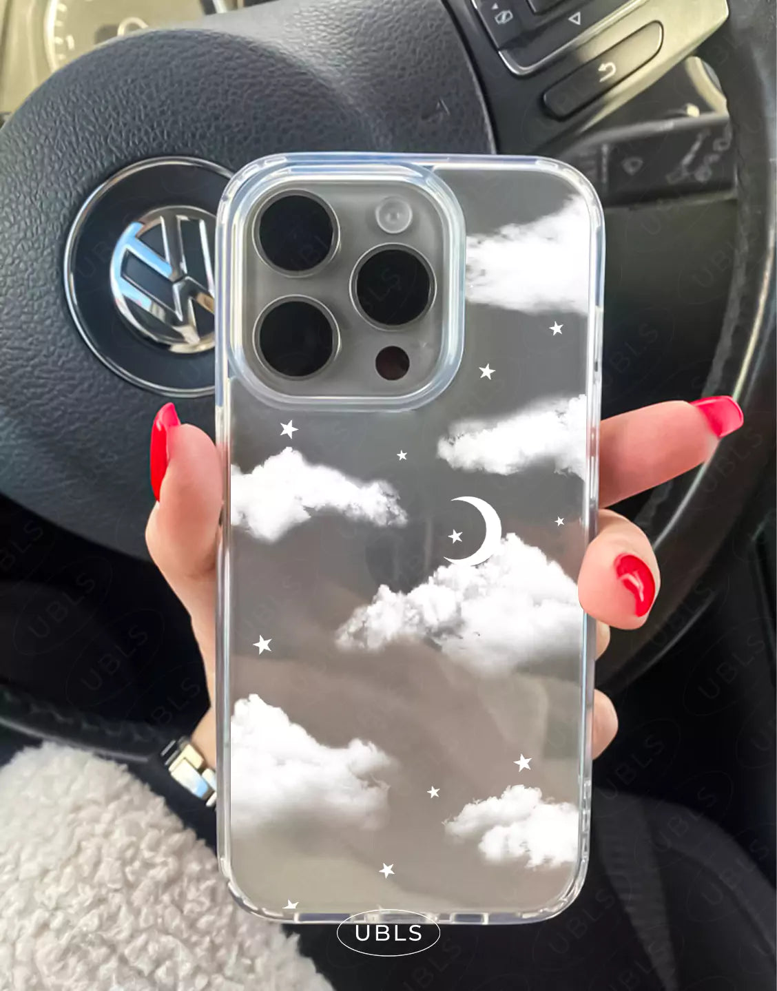 Coque de téléphone à motif de sourire esthétique pour iPhone / Samsung