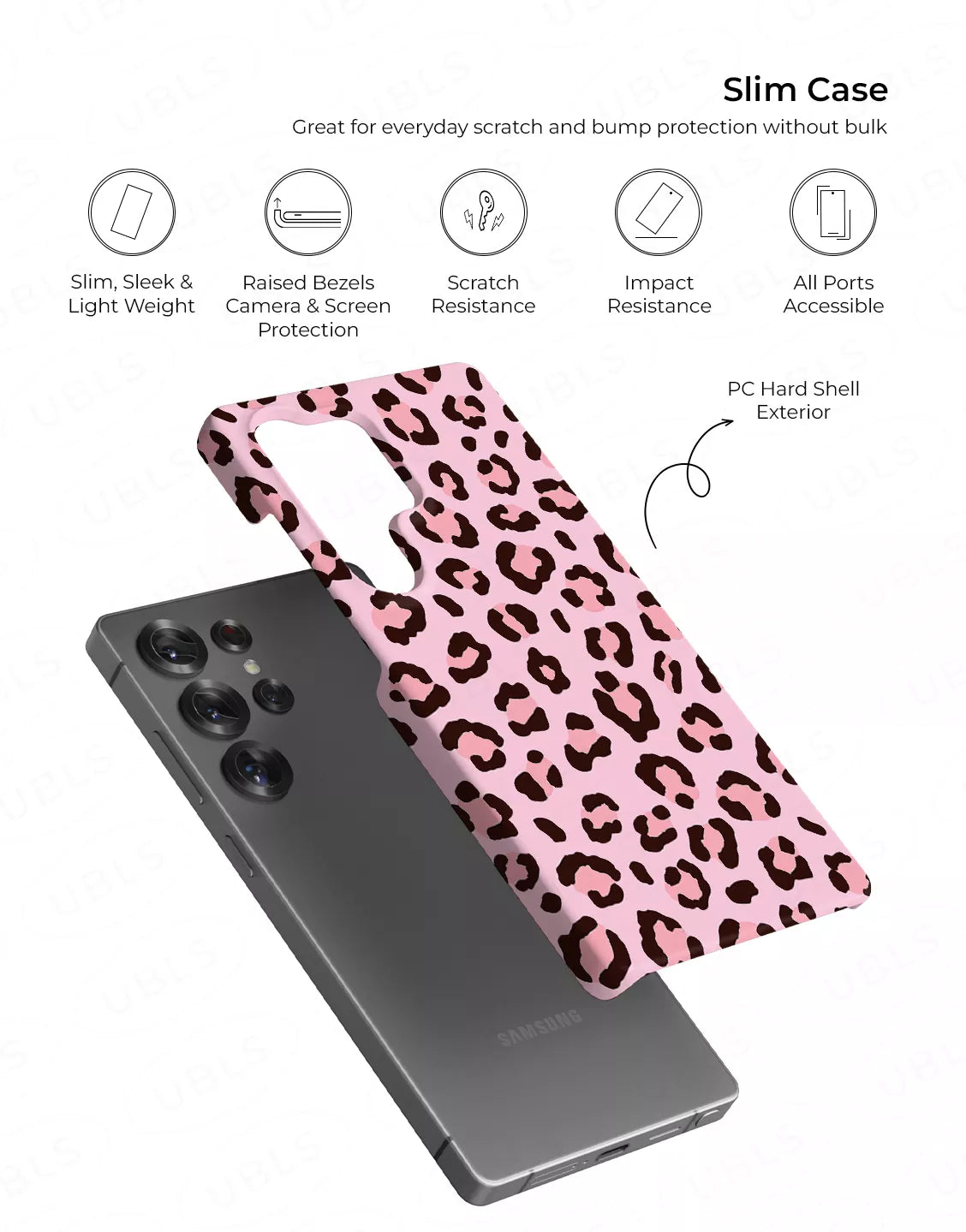 Pretty Pink Leopard Print iPhone Case