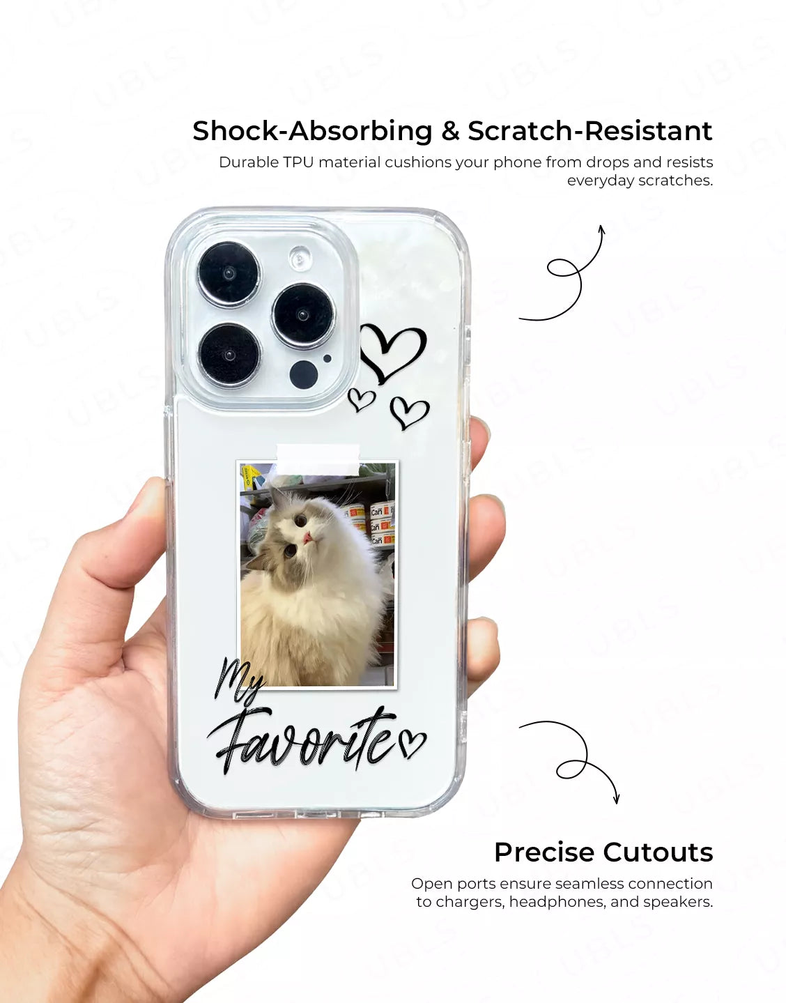 Coque de téléphone à motif de sourire esthétique pour iPhone / Samsung
