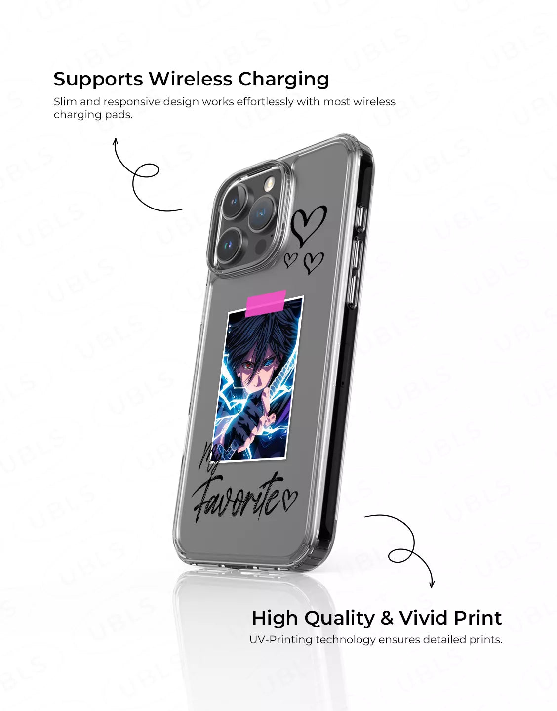 Coque de téléphone à motif de sourire esthétique pour iPhone / Samsung