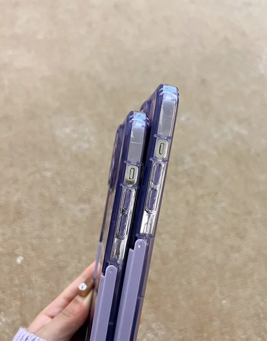 Prachtige glitter bling doorzichtige iPhone-hoes