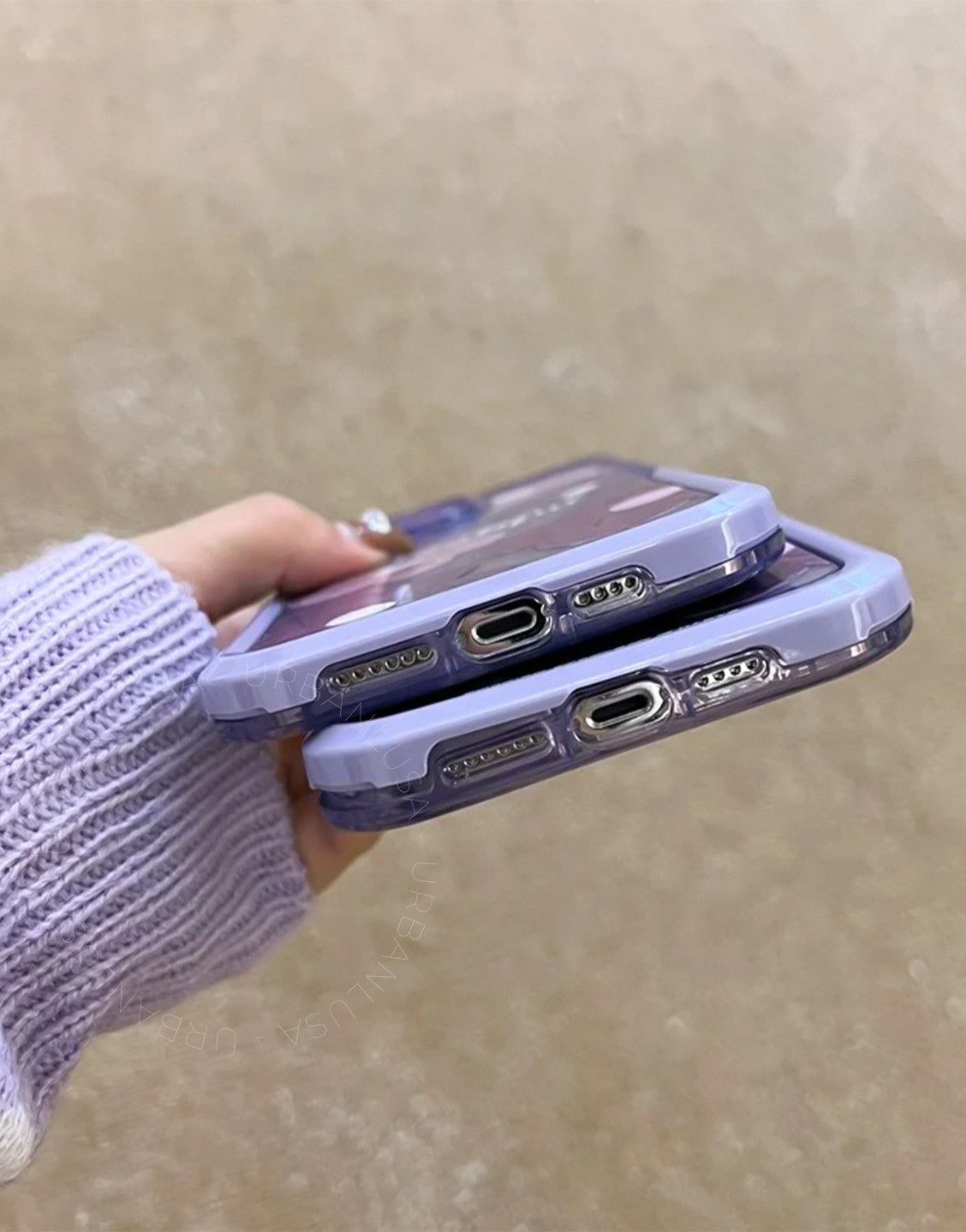 Prachtige glitter bling doorzichtige iPhone-hoes