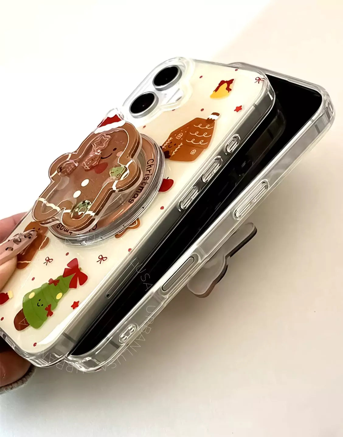 Christmas MagSafe Clear iPhone Case with Magnetic Holders - URBANLUSA