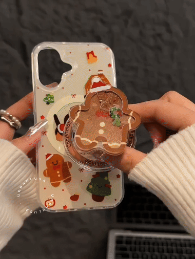 Christmas MagSafe Clear iPhone Case with Magnetic Holders - URBANLUSA