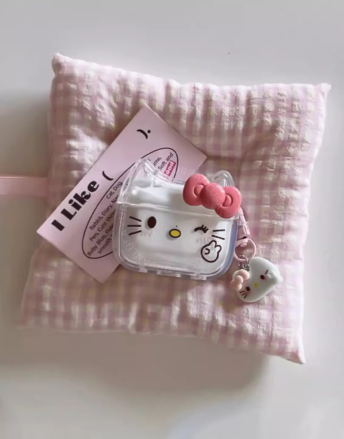 Clear Kitty Head AirPods Case with Pink Bow AirPods 4 Pro 2 Case AirPods 4 Case AirPods 1 2 Case, Cute AirPods 3 Case, AirPods Pro Case, Aesthetic AirPods Case