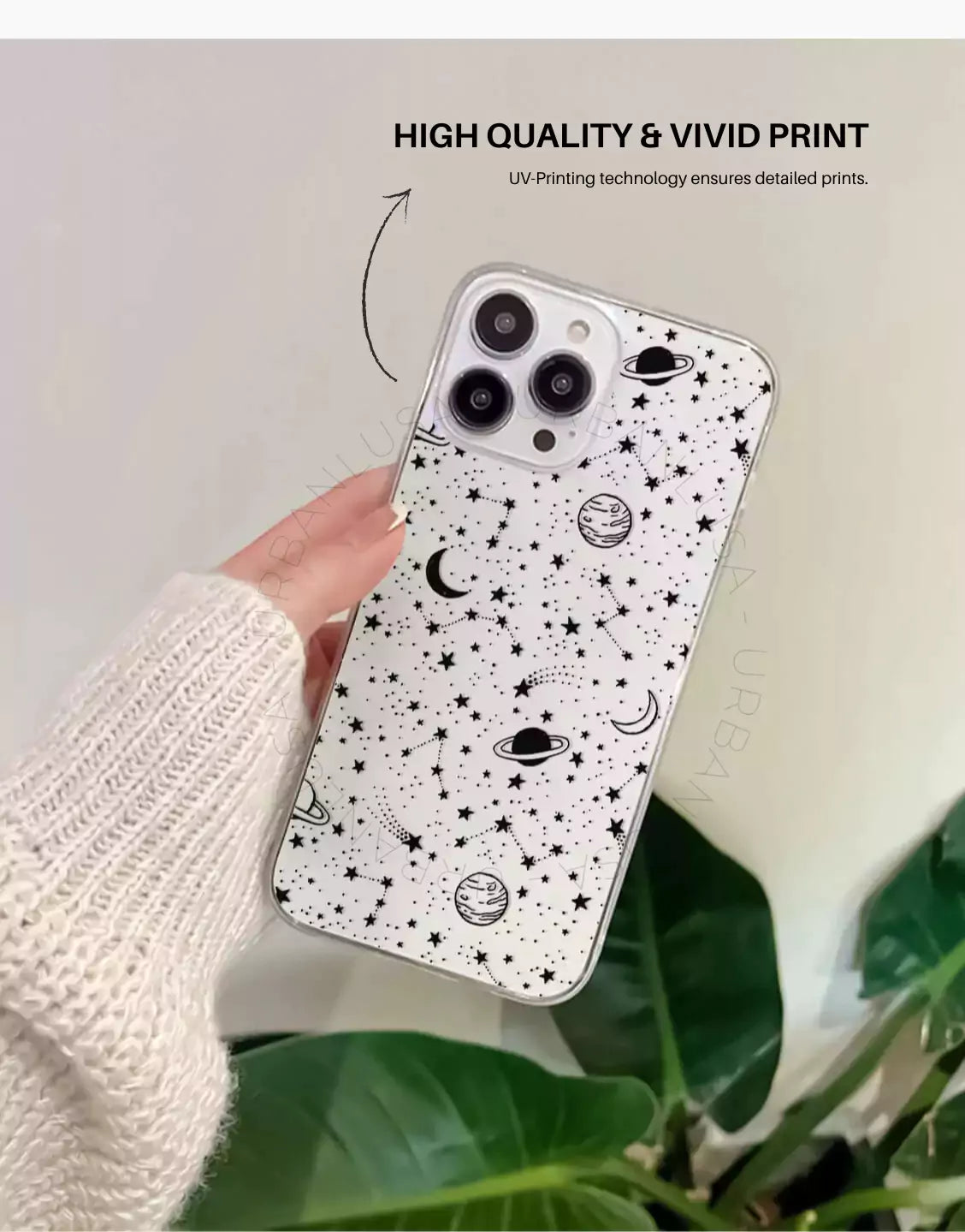 Coque de téléphone à motif de sourire esthétique pour iPhone / Samsung