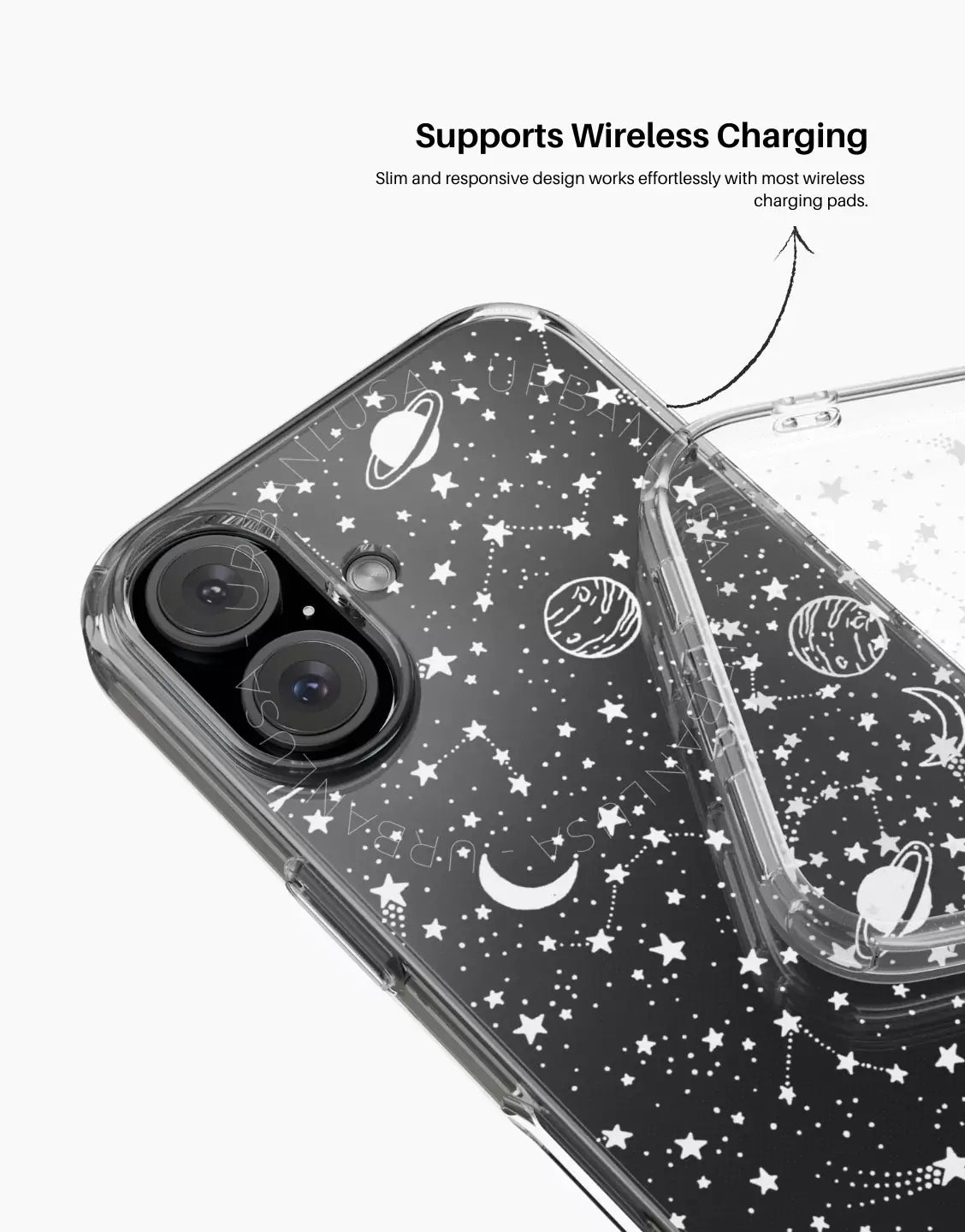 Coque de téléphone à motif de sourire esthétique pour iPhone / Samsung