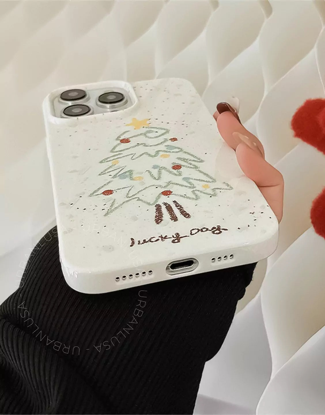 Cute Xmas Tree iPhone Case - URBANLUSA