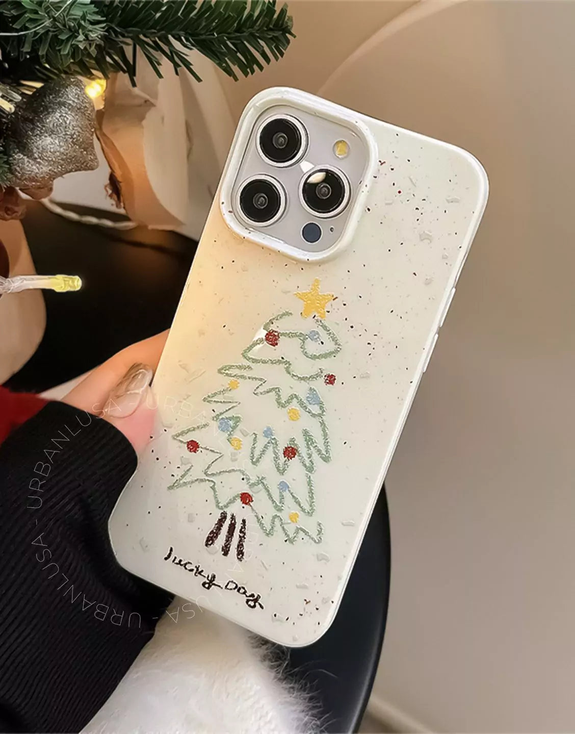 Cute Xmas Tree iPhone Case - URBANLUSA