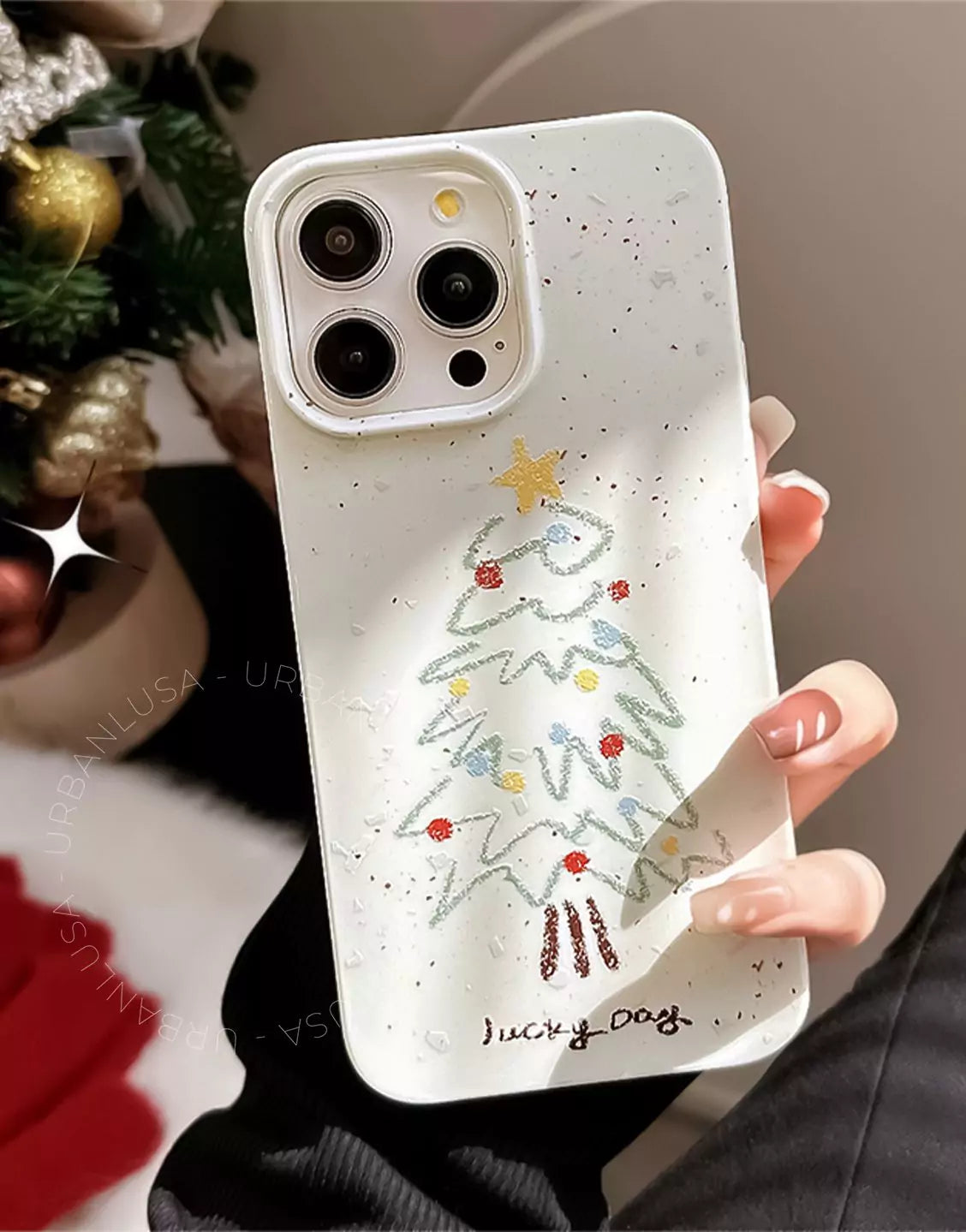 Cute Xmas Tree iPhone Case - URBANLUSA