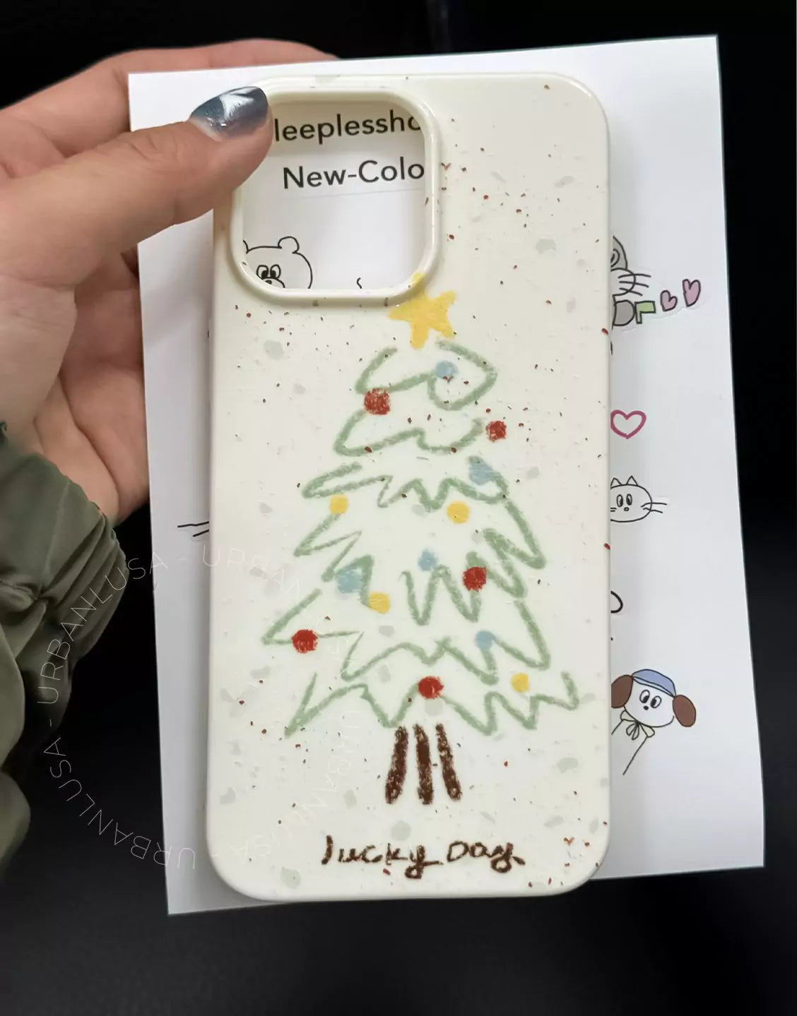 Cute Xmas Tree iPhone Case - URBANLUSA
