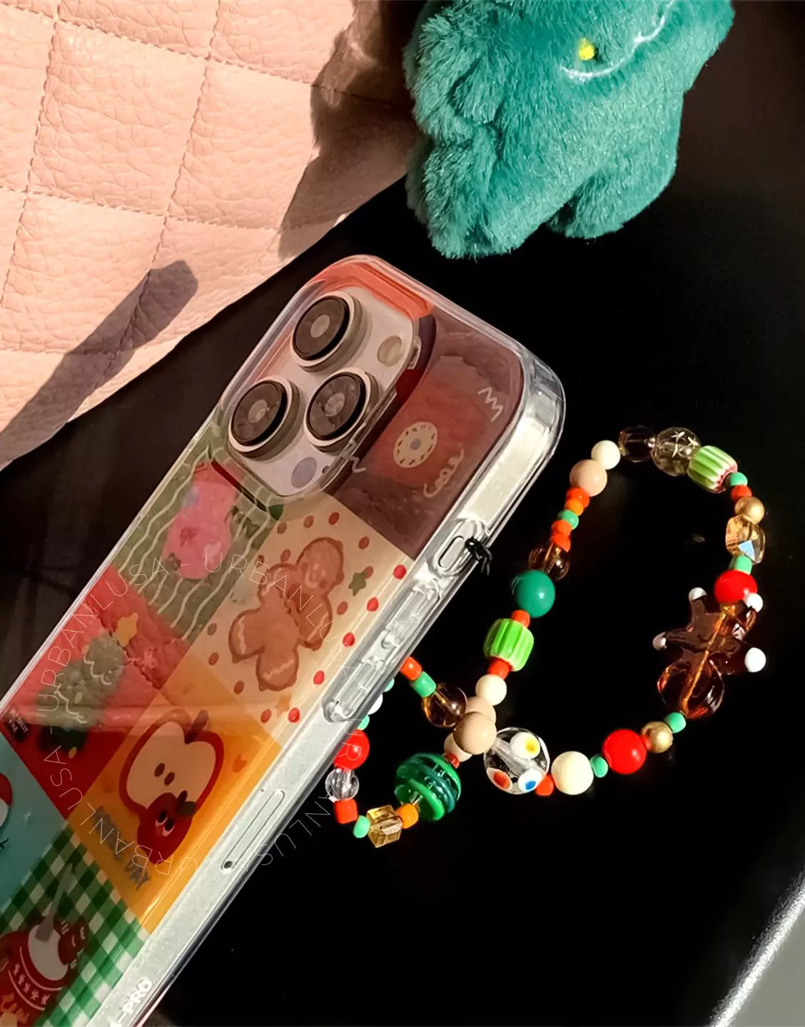Kawaii Gingerbread Christmas Phone Charm